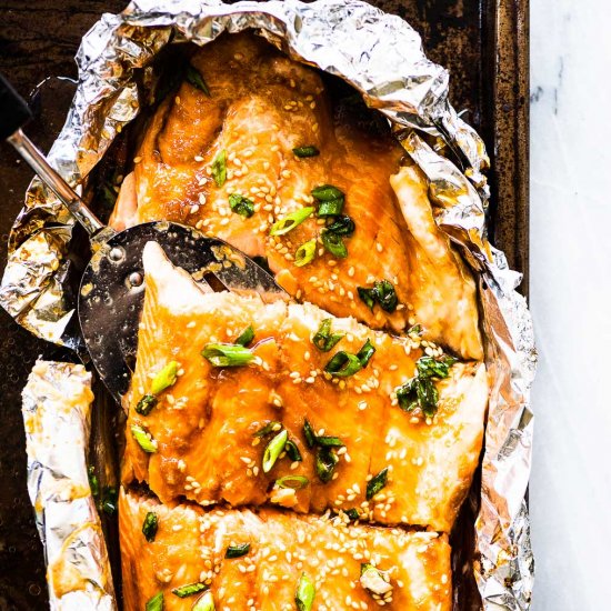 Slow Baked Asian Salmon