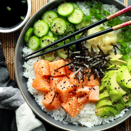 Salmon Sushi Bowl