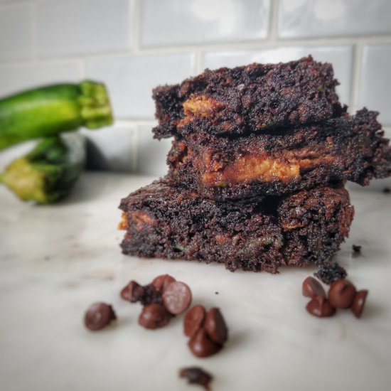 Flourless Zucchini Brownies