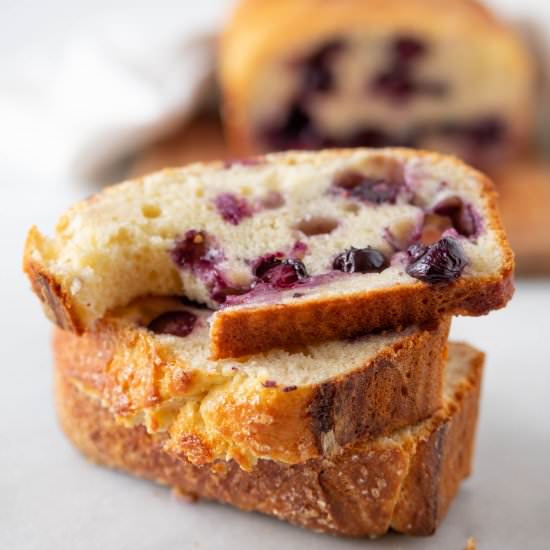 blueberry brioche loaf