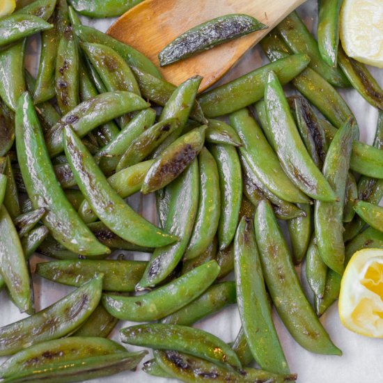 Blistered Sugar Snap Peas