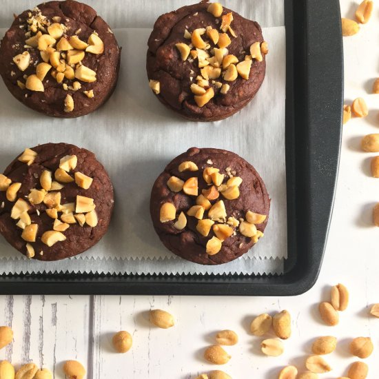 Peanut Butter Chocolate Muffins