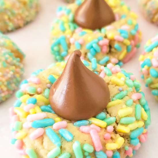 Sprinkle Peanut Butter Blossoms