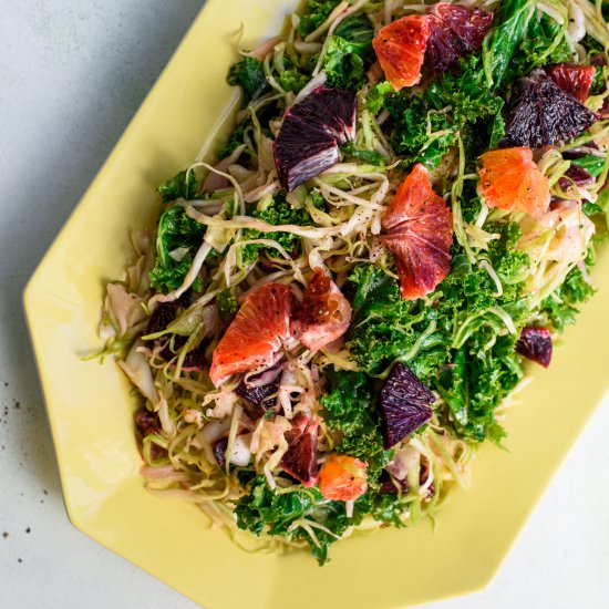 Massaged Cabbage Kale Salad