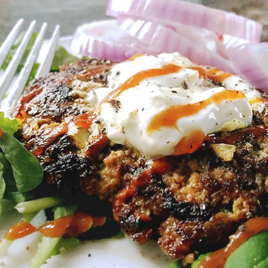 Healthy Mushroom Beef Burgers