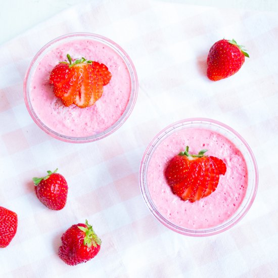 Keto Strawberry Pudding