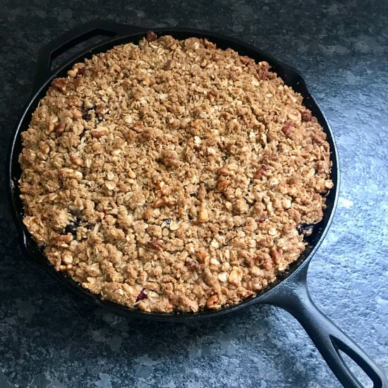 Cranberry Cherry Crumb Cake