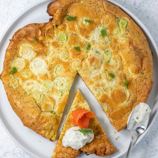 Dill & Spring Onion Dutch Baby