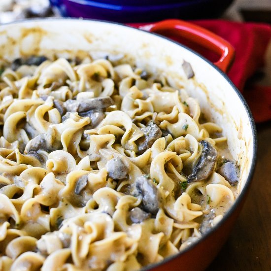 Creamy Mushroom Stroganoff