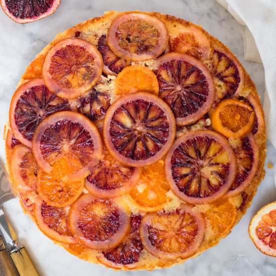 blood orange upside down cake