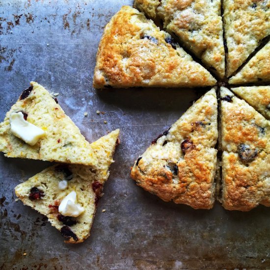 orange cranberry scones