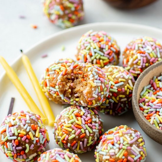 No Bake Birthday Cake Bites