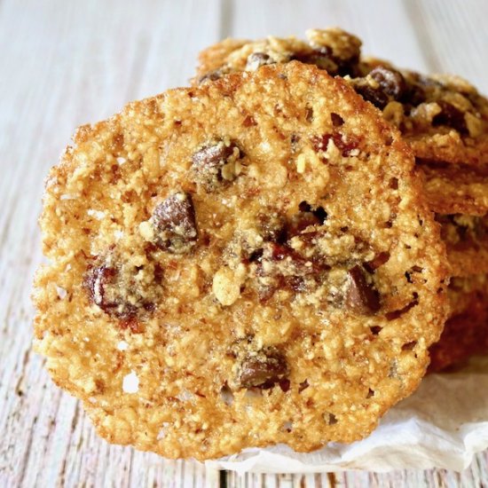 Gluten-Free Oatmeal Lace Cookies