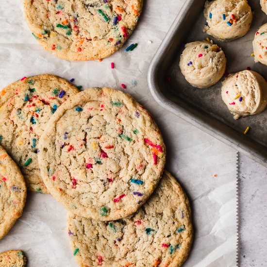 Vegan Birthday Cake Cookies