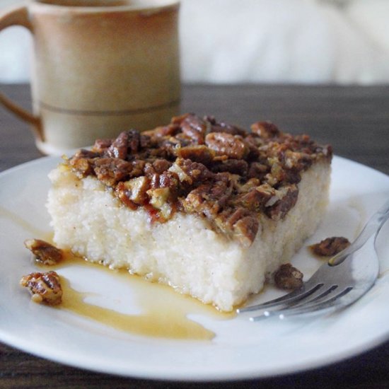 Pecan Pie Baked Grits