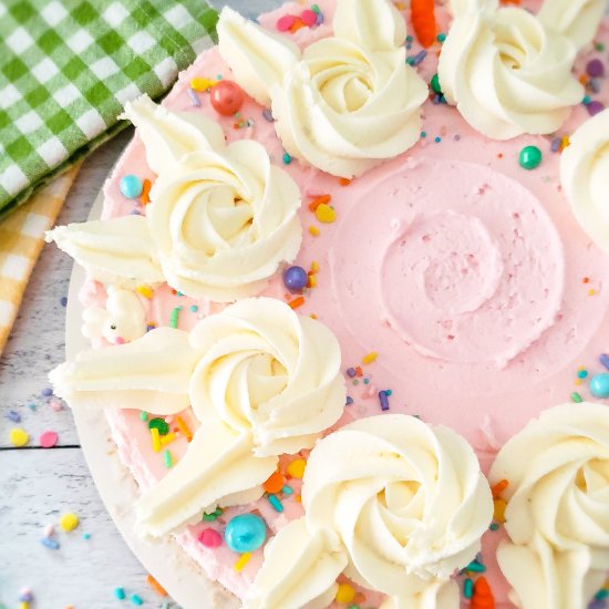 Strawberry Sugar Cookie Cake