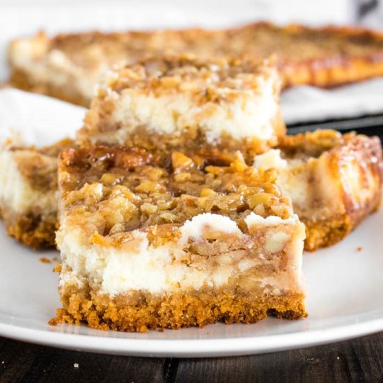 Pecan Pie Cheesecake Bars