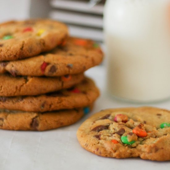 M&M’s chocolate chip cookies