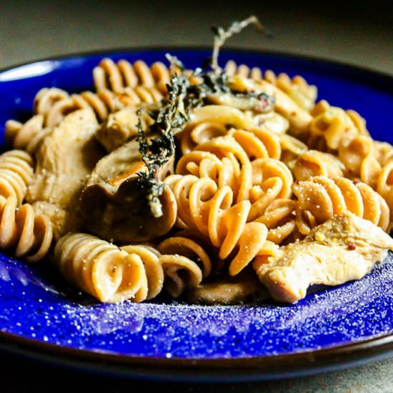 Pasta with Chicken and Mushrooms