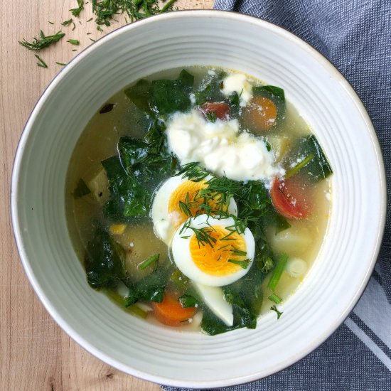 Vegetarian Green Borscht