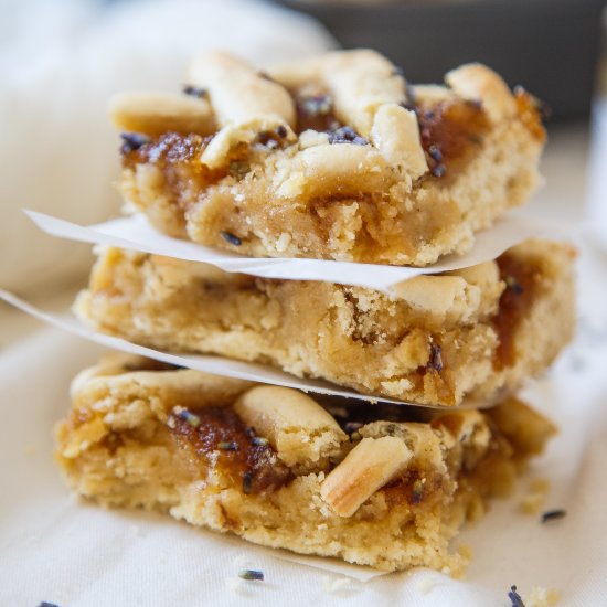 “Lemon Jam & Lavender” linzer bars