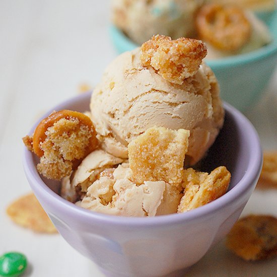 Peanut butter munchies ice cream