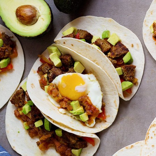 Easy Vegetarian Breakfast Tacos