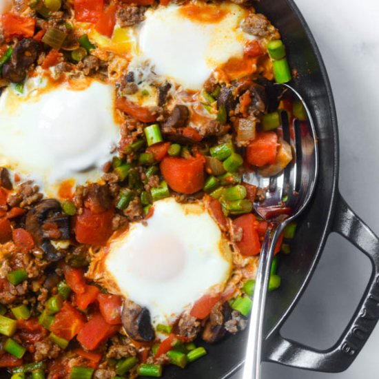 Shakshuka with Leftovers