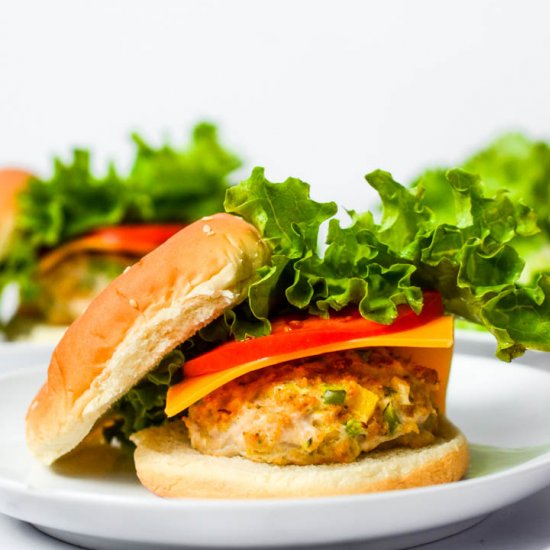 Juicy Baked Chicken Burger