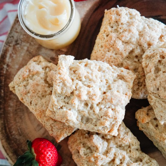 Buttermilk Scones + Honey Butter