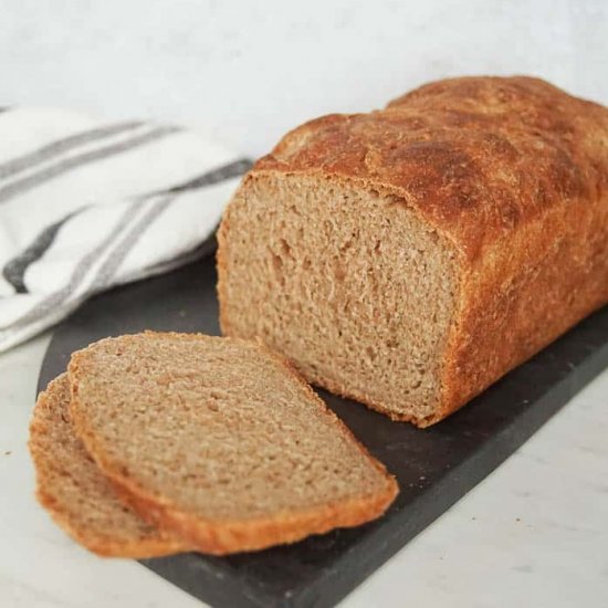 Whole Wheat No Knead Bread