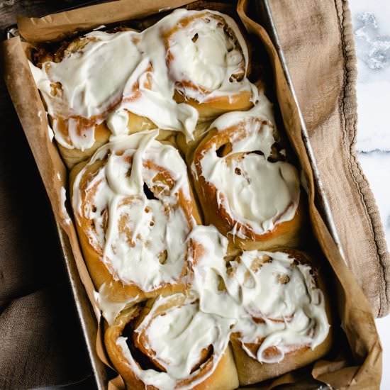 Cinnamon Rolls Cream Cheese Frosting