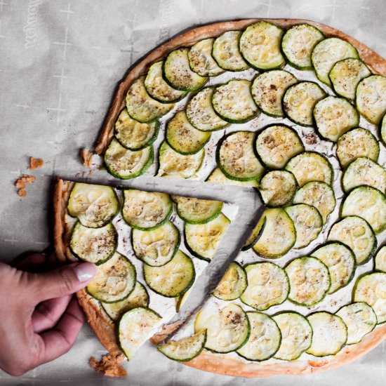 Zucchini Goat Cheese Tart