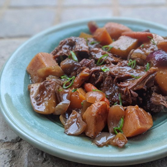 Crockpot Teriyaki Ranch Roast