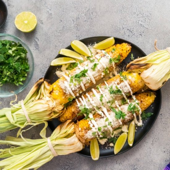 Grilled Mexican Street Corn