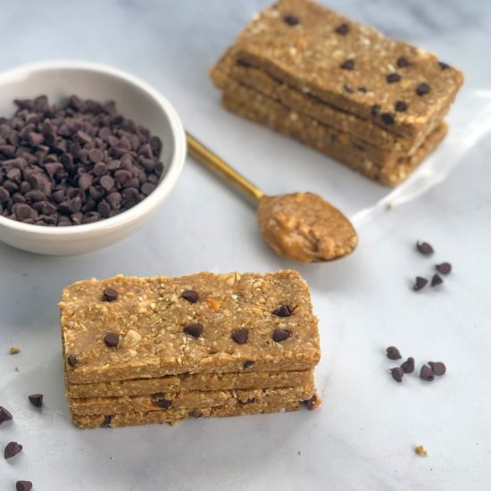 Homemade Peanut Butter Protein Bars