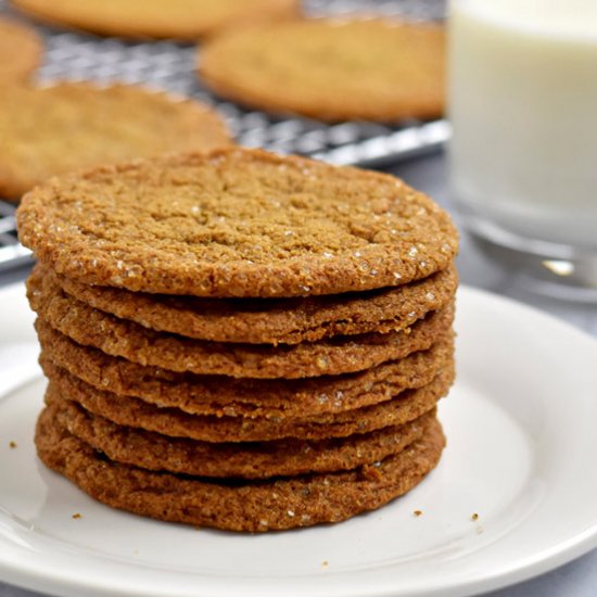 Gluten Free Ginger Snaps