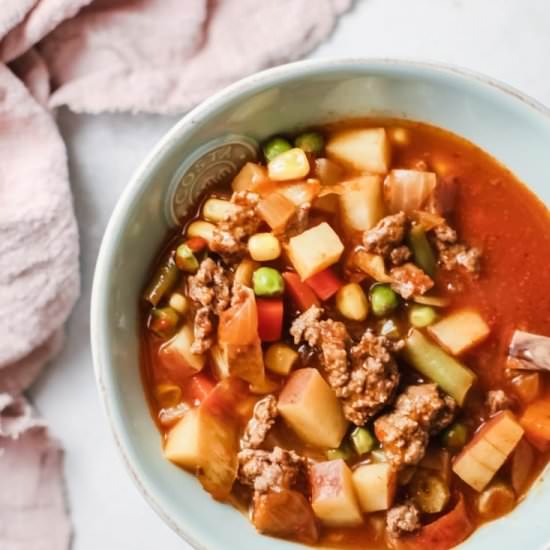 EASY HAMBURGER SOUP