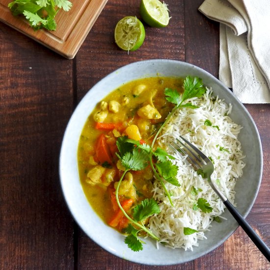 Easy Slow Cooker Mango Chicken