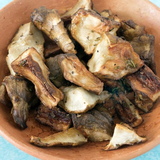 Roasted Jerusalem artichokes