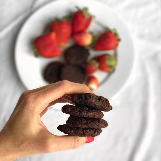 Gluten Free Chocolate Fudge Cookies