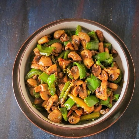 Mushroom pepper Fry