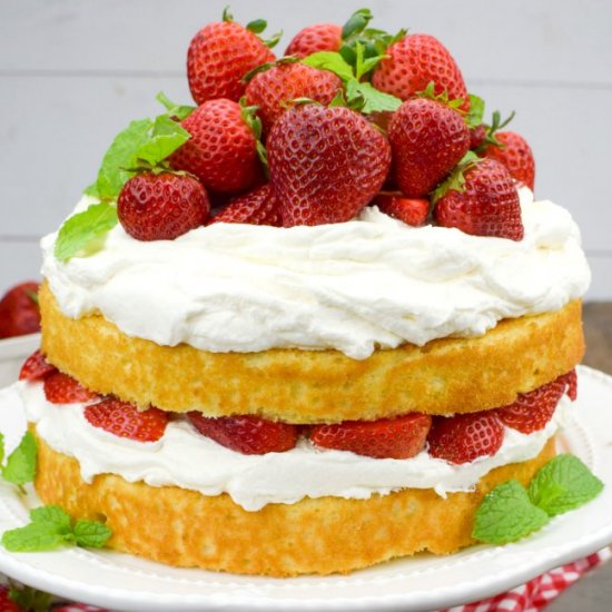 Strawberry Shortcake Cake