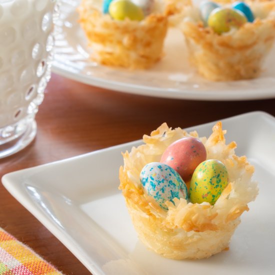 Coconut Macaroon Nests