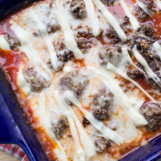 Low Carb Meatball Casserole