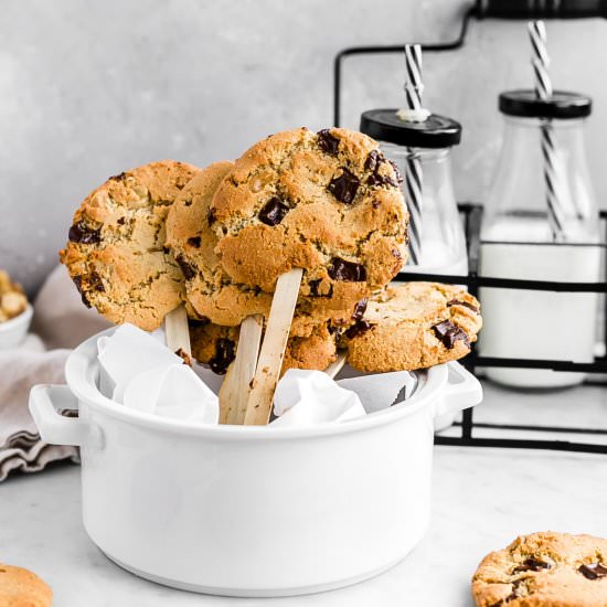 Gluten-Free CC Walnut Cookie Pops