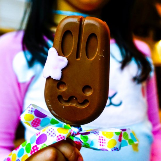 Chocolate Peanut Butter Bunny Pops