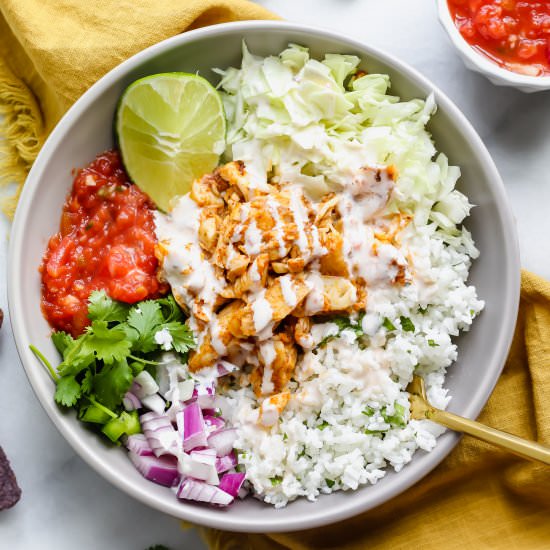 Spicy Fish Taco Bowls