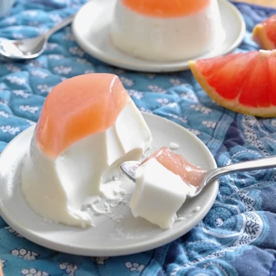 rosemary & grapefruit panna cotta