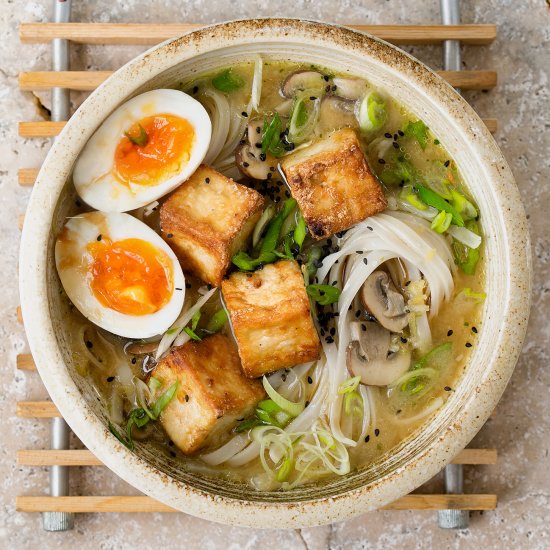 Crispy Tofu Miso Soup